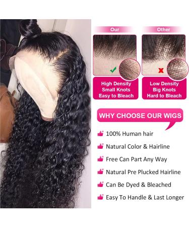 20 180 Density Brazilian Deep Wave HD Lace Front Wig - Pre Plucked with Baby Hair for Black Women - Buy Online on GoSupps.com
