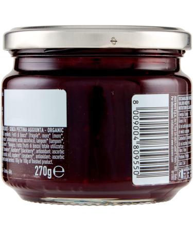Alce Nero Organic Berry Compote Organic Berry Compote with Organic Strawberries Blackberries Blueberries Red Gooseberries and Raspberries 270 g - Buy Online on GoSupps.com