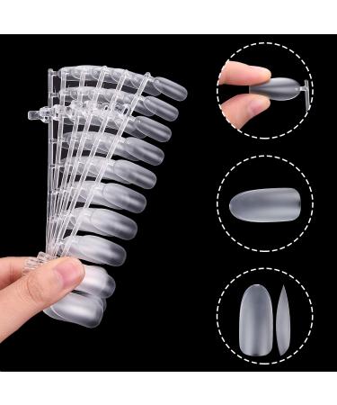 300 Ultra-Thin Almond Shape Artificial Fingernails No Lift Transparent Perfect for Nail Art & DIY Manicure - Buy Online on GoSupps.com