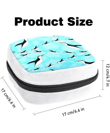 Sanitary Napkin Storage Bag - Penguin Blue | GIAPB Period Tampon Makeup Pad Pouch - Buy Online on GoSupps.com