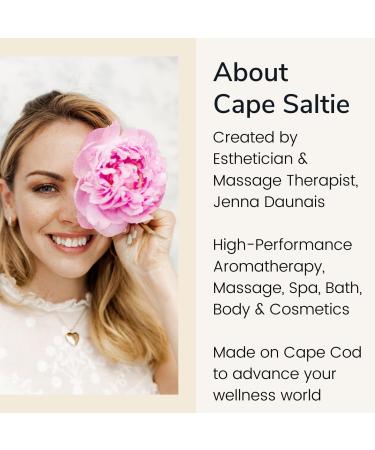 Cape Saltie Massage Beauty Flowerfruit Vegan Oil Lip Balm in "Peppermint Tea" Peppermint Earl Grey (0.85 oz Jumbo Size Clear Balm) | Nourish Hydrate Moisturize | Infused with Natural Fruit Oil - Buy Online on GoSupps.com