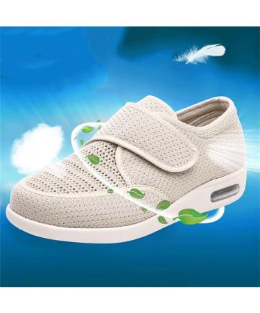 Buy Men's Orthopedic Diabetic Shoes - Comfortable Breathable Adjustable Walking Shoes for Swollen Feet Edema Arthritis - Size 6.5 Beige - Buy Online on GoSupps.com