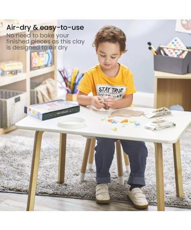 Arteza Kids Air-Dry Modeling Clay Kit - Handprint, Baby Footprint, and Paw Print Keepsake with Sandy Clay Tools - Kids Crafts and Sensory Play - Pack of 2 - Buy Online on GoSupps.com