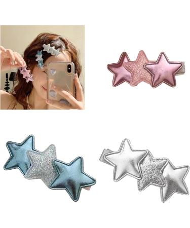 Hair Bangs Clip Star Hair Clip Star Barrettes Star Hairpin Star Bobbys Pin Y2kHair Clip Star Duckbill Clip Y2kBarrettes Blue - Buy Online on GoSupps.com