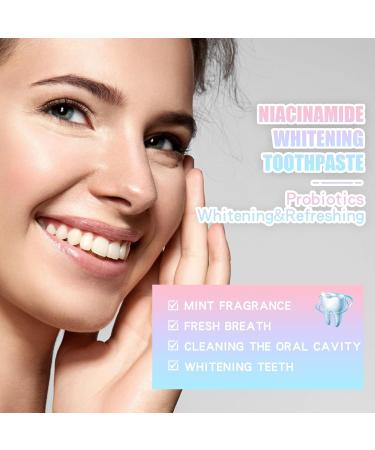 Teeth Whitening Toothpaste Xoermioy Niacinamide Whitening Toothpaste Toothpaste Remove Stain And Whitening Complete Care Toothpaste Fresh Breath Toothpaste (m 1PC) - Buy Online on GoSupps.com