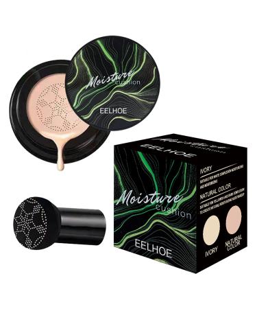 Mushroom Head Air Cushion CC Cream Foundation Moisturizing BB Cream Makeup Long Lasting Matte Concealer (Natural)