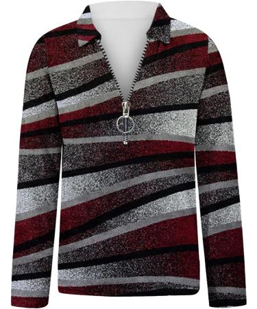 Women's Vintage Geometric Print Quarter Zip Sweatshirt - Black, XX-Large - Buy Online on GoSupps.com