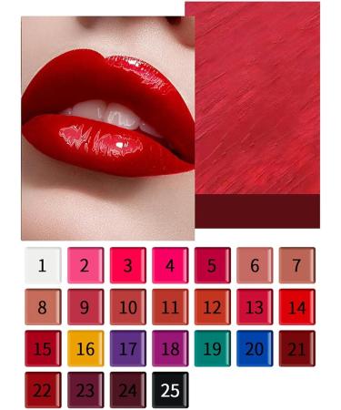 Skrskr Lip Palette - 25 Colors of Long-Lasting Waterproof Matte Lipstick for Women | Perfect Gift for Birthdays Christmas Mother's Day & Valentine's Day - Buy Online on GoSupps.com