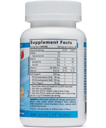 Children's DHA Formula 250mg - Strawberry Softgel - 180 Count - Buy Online on GoSupps.com