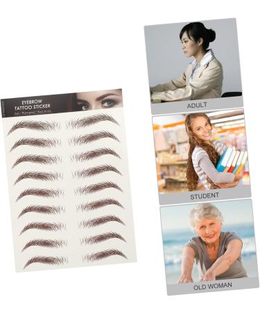 FRCOLOR 54 Sheets Waterproof Eyebrow Stickers Waterproof Transfer Eyebrow Styling Stickers 4d - Buy Online on GoSupps.com