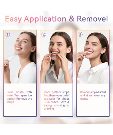 QICCJXYX 14-Day Whitening Stripst Sensitive Teeth Whitener Mild and Non-irritating Deep Stains Removal Nstant Teeth Whitening Without The Harm Peroxide Free(28PCS) - Buy Online on GoSupps.com