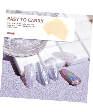 DRESSOOS Nail Stand 4 Sheets double sided nail double sided tape display stand nail display tapes Nail supplies self adhesive nail display tapes nail art showing tape Nails Glue - Buy Online on GoSupps.com