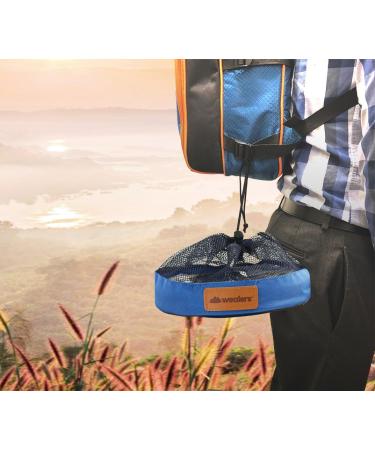 10-Piece Stainless Steel Camping Dish Set with Mesh Bag - Complete Dinnerware Kit for Camping, Backpacking, Hiking - Blue - Buy Online on GoSupps.com