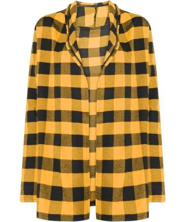 Long Shirt Outerwear Top Thin Warm Knitted Coat Women's Blouse V-Neck Shirt Tunic Long Women's Tunic Women's Shirt Casual Checked Shirt Women's Winter Chunky Knit Jacket C-yellow 5XL - Buy Online on GoSupps.com