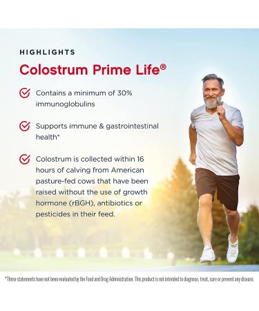 Jarrow Formulas Colostrum Prime Life 500 mg - 120 Capsules for Immune Support - Buy Online on GoSupps.com
