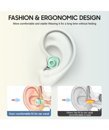 Premium Earplugs for Concerts - Reusable Silicone Noise Reduction with 23dB Filter 8 Sizes XS-S-M-L - Perfect for Musicians Bars & Sports (Green - Buy Online on GoSupps.com