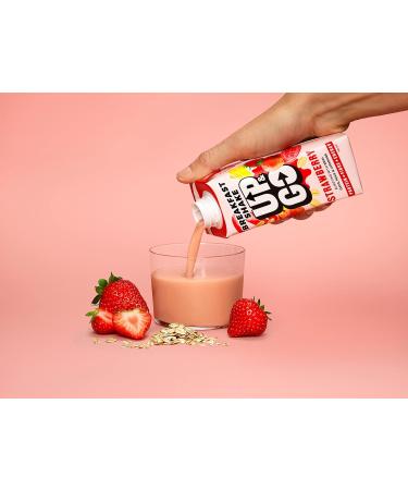 UP & GO Strawberry & Banana Breakfast Drink (330ml x 8) - High Protein, Calcium & Fibre - Buy Online on GoSupps.com