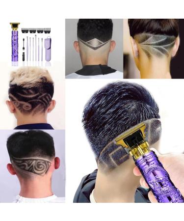 Buy Cordless Hair Clippers for Men - Portable 5.7 Inch Rechargeable Hair Remover with 6 Earpick Tools (Purple) | Best International Shipping - Buy Online on GoSupps.com