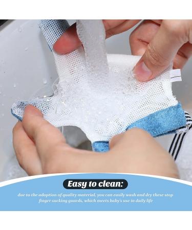 2 Pairs Baby Thumb Sucking Finger Guards | Stop Sucking Kit for 15 Months to 1 Year Old | Soft Mesh Fabric, No Scratch, Breathable Protector - Buy Online on GoSupps.com