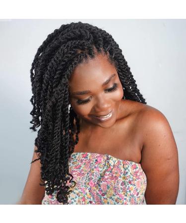 ToyoTress 14 Marley Hair Crochet Braids - 6 Pack Natural Black (1B) Afro Kinky Curly Synthetic Extensions - Buy Online on GoSupps.com