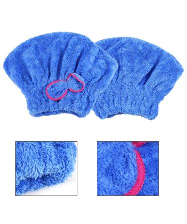 July Gift: Fast-Drying Hair Dryer Towels & Caps - Coral Fleece for Curly Long & Wet Hair - Perfect for Women & Girls - Buy Online on GoSupps.com