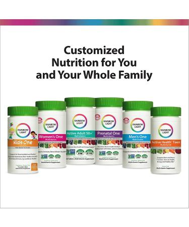Rainbow Light Kid's One MultiStars Multivitamin - 90 Fruit Punch Tablets - Buy Online on GoSupps.com