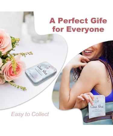 Rose Quartz Gua Sha Facial Tool - Jade Stone Massager for Puffiness Reduction Muscle Tension Relief & Jawline Sculpting | Best Skin Care Tool - Buy Online on GoSupps.com