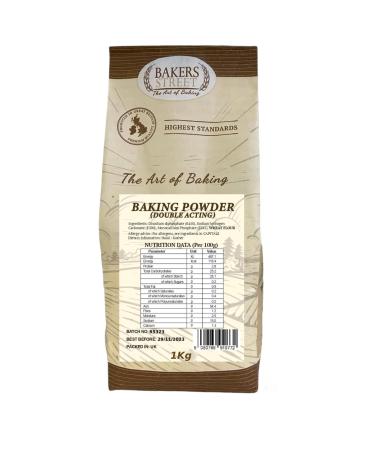 Bakers Street | Double Acting Baking Powder 2X750g (1.5Kg) | Premium Leavening Agent For Cooking and Baked | Goods Desserts Breads & Cake