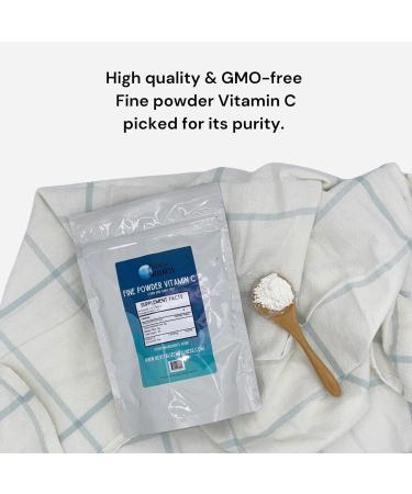 Fine Powder Vitamin C as Ascorbic Acid | Pure Sugar & GMO-Free | 1000 mg Vitamin C per Serving | 454 Servings per Bag 16 Ounce (Pack of 1) - Buy Online on GoSupps.com