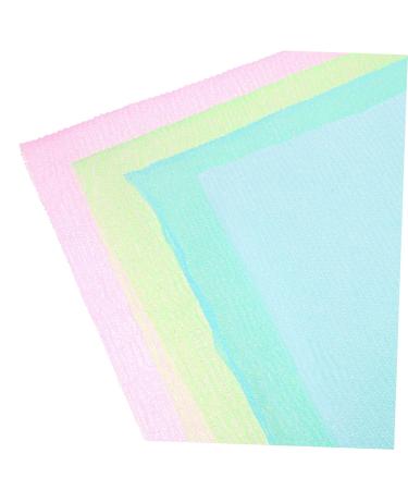 Shop Healeved 4pcs Body Exfoliator Scrubber Set - Back Shower Washer & Exfoliating Towel | Effective Bath Scrubbers & African Sponge for Smooth Skin | Fast International Shipping - Buy Online on GoSupps.com