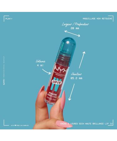 NYX Professional Makeup Lip IV Gloss up to 12 hours of hydration highly pigmented glossy finish Grape Gushin' - Buy Online on GoSupps.com