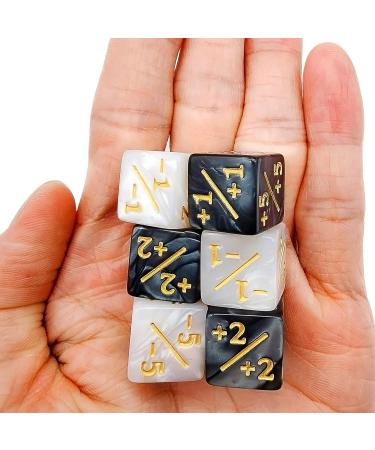 MTG Dice Counters Token Set - 24 Marble D6 Dice with Bag for MTG CCG Card Gaming - Buy Online on GoSupps.com