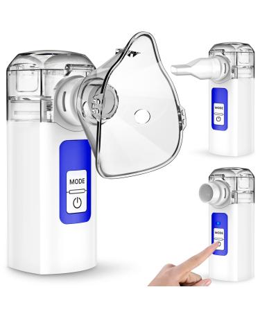 Portable Nebulizer, Nebulizer Machine for Adults and Kids, Handheld Nebulizer of Cool Mist,Steam Inhaler for Breathing Problems, Used at Home, Office, Travel Blue