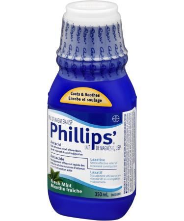 Bayer Phillips Milk of Magnesia Sugar Free Liquid 350ml - Buy Online on GoSupps.com