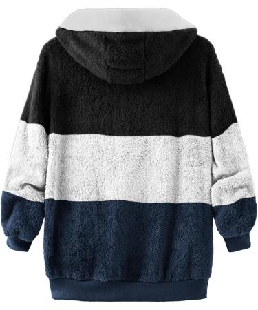 Shop Hanxiulin Oversized Plush Hoodie Jacket for Women | Warm Woolen Winter Coat with Long Arm Stand-Up Collar - Buy Online on GoSupps.com