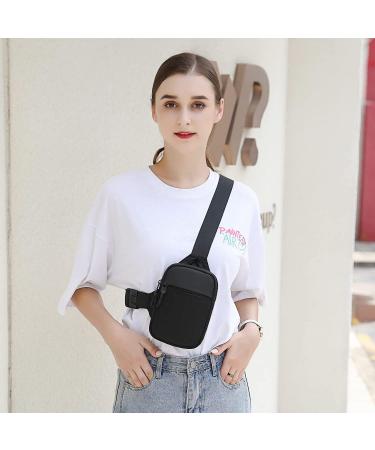 Hatriel Waterproof Sling Chest Crossbody Bag - Lightweight Shoulder Backpack for Men & Women - Ideal for Hiking Cycling & Travel (Black) - Buy Online on GoSupps.com