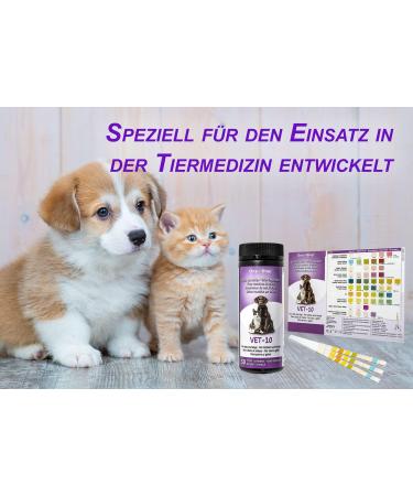 One-Step Urine Test Strips for Cats & Dogs - 50 Pack | Quick 10 Health Values Test | Pet Rapid Vet Analysis - Buy Online on GoSupps.com