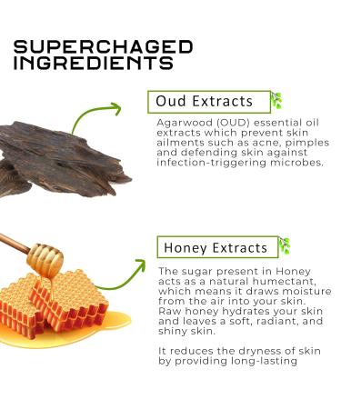 Body Wash OUD with Honey - Anti-Aging Exfoliant for All Skin Types | 300ml | Unisex | Loofah Free - Buy Online on GoSupps.com