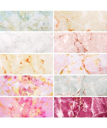 Marble Nail Foil Transfer Sticker - 10 Rolls Colorful Marble Stone Nail Art Foils for Women & Girls - Buy Online on GoSupps.com