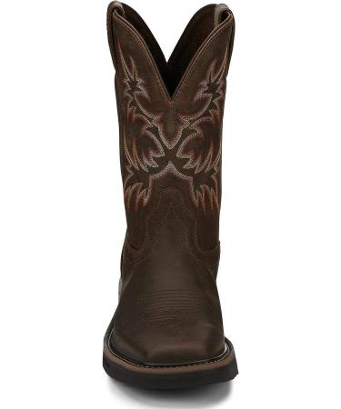 Justin Original Work Boots Men's Stampede Pull-On Square Toe Work Boot - Tan (Size 11.5 Wide) - Buy Online on GoSupps.com