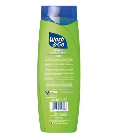 Buy Wash & Go 2in1 Shampoo & Conditioner Sport 400ml | Daily Hair Care for Fresh Hair & Scalp | International Shipping Available - Buy Online on GoSupps.com