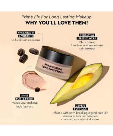 Prime Sublime Clarifying Face Primer | Mattifying Long-Lasting Pore Minimizing Makeup-Skincare Hybrid | Vegan & Cruelty-Free - 15 g - Buy Online on GoSupps.com