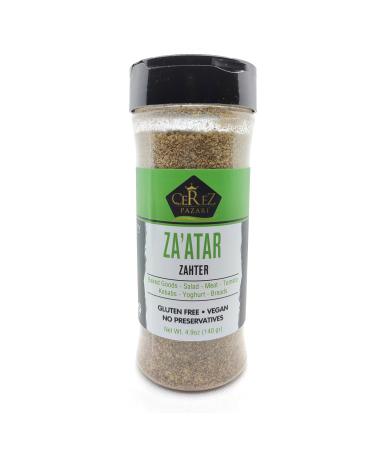 Cerez Pazari Zaatar Mediterranean Seasoning 4.9 oz (Zaatar/Zatar/Zahtar) Premium Grade, %100 Natural, Freshly Packed, Non-GMO, Gluten Free, No Preservatives - Buy Online on GoSupps.com