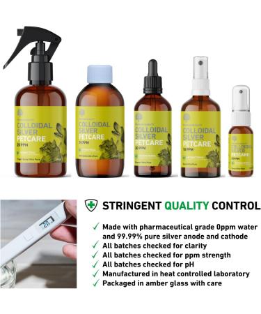 Nature's Greatest Secret Antibacterial Colloidal Silver Petcare 10ppm 250ml Bottle - Premium Quality Smallest Particle Size - Natural Formula - Buy Online on GoSupps.com