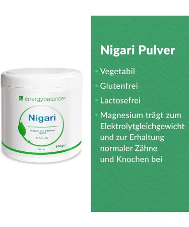 EnergyBalance Nigari Magnesium chlorid - Neutral - 500g - Buy Online on GoSupps.com
