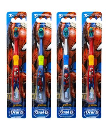Colgate Marvel Spider-Man Toothbrush 3+ YRS Extra Soft (Colors & Characters Very) - Pack of 4