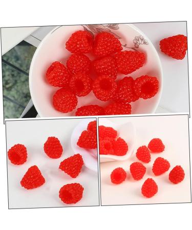 ibasenice 48 Pcs Simulation Fruit Model Photo Prop Desktop Fruit Ornament Simulation Raspberry False Raspberry Decor Lifelike Raspberry Model Pvc Artificial Child Fake Fruit Red 2.30X1.50X1.50CMx3pcs 1 - Buy Online on GoSupps.com