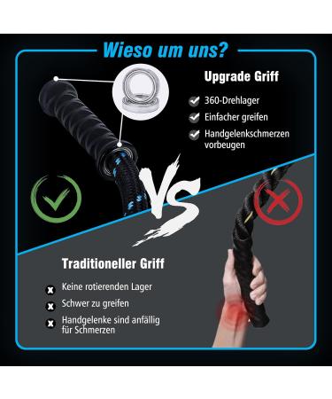 Super Trip Weighted Jump Rope for Adult Fitness - 360 Rotating Handles Heavy 3.1/3.4 lb Rope for Full Body Workout - Ideal for Men & Women - Buy Online on GoSupps.com
