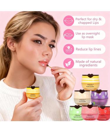 9 PCS Bee Lip Balm Lip Mask Honey Pot Galentines & Valentines Day Gifts Nourishing Hydrating Propolis Lip Balm for Dry Chapped & Cracked Lips Lip Sleeping Mask - Soften Smooth & Reduce Lip Lines - Buy Online on GoSupps.com