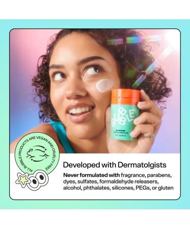 Bubble Skincare Daily Mineral Sunscreen Broad Spectrum SPF 40 - Tinted Sunscreen for Face with Zinc Oxide & Omega 3 Fatty Acids - Hydrating & Blurring Formula Suitable for All Skin Types (50ml) - Buy Online on GoSupps.com